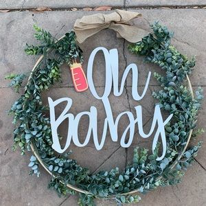 Baby shower Wreath